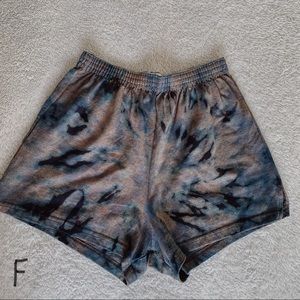 Tie dye lounge / athleisure shorts